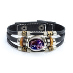 Luminous Zodiac Bracelet | Leather Bead Weaving Bracelet | EasyMon